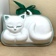 FORMELLA THUN VINTAGE GRANDE  GATTO FINITURE SOTTOSMALTO E FIRMA PENNELLO  CM 25