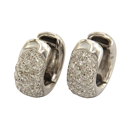 Orecchini oro bianco kt - bianco,