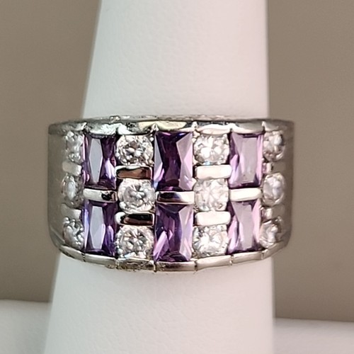 Cubic zirconia band ring - cubic,