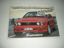 ALFA ROMEO BROCHURE "ALFA GTV 6 2.5 ZENDER -COME DA FOTO,OTTIME CONDIZIONI