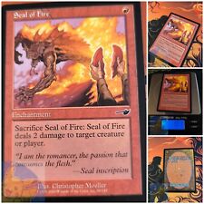 Mtg Sigillo di Fuoco 🇬🇧 Nm Nemesis Magic The Gathering Carta Danni Rossa 2000 Og 