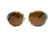 occhiali da sole donna lozza vintage anni 80 lente marrone plastica Made Italy