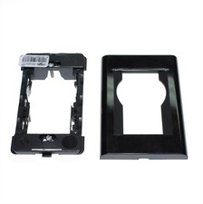 Bticino Living Classica Placca + Supporto per schuko + 1 posto compatibili NERA