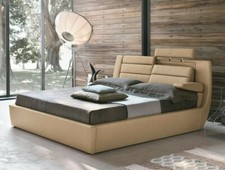 Letto matrimoniale Contenitore supporto lombare poggiatesta bracciolo Roma