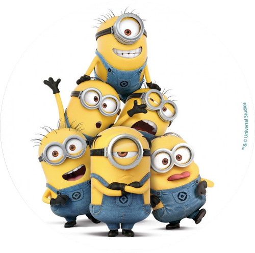 Cialda torta minions zucchero - torta,