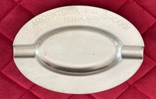 POSACENERE in acciaio Argenteria F.lli Brogi Milano - Vintage