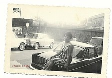 ANNI '50 RARA FIAT 600 COUPE' VIGNALE FOTO ORIGINALE DENTELLATA  AUTO 9,8x12,8