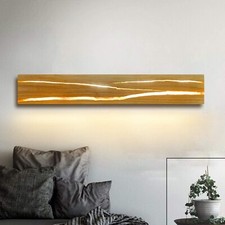 ZMH lampada da parete lampada da parete legno LED interno bianco caldo illuminazione interna
