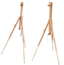 CAVALLETTO TREPPIEDE ESPOSITORE STUDIO PITTURA ARTISTA REGOLABILE LEGNO ALTA QUALITÀ