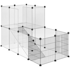 PawHut Recinto Modulare per Conigli e Animali Piccole Dimensioni 27 Pannelli