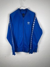 Adidas Rare 90s Vintage Blu Felpa Taglia L Uomo Men Track Shirt Jacket