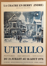 Maurice utrillo affiche - utrillo,