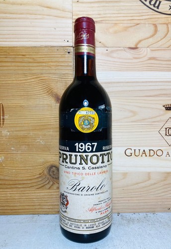 1967 prunotto barolo - prunotto, riserva