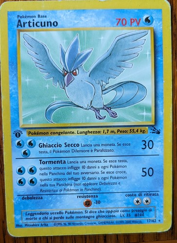 Carte pokemon articuno - articuno, 17/62