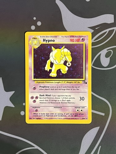 Pokemon tcg hypno fossil - tcg,