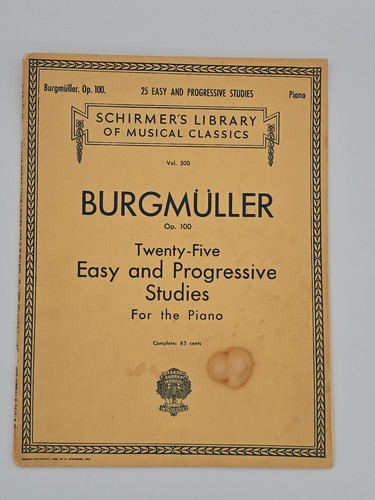 Burgmuller twenty five easy - burgmuller,