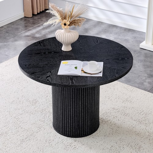 Tavolo rotondo mdf nero - nero, 100cm