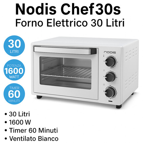Nodis chef30s forno elettrico - chef30s,