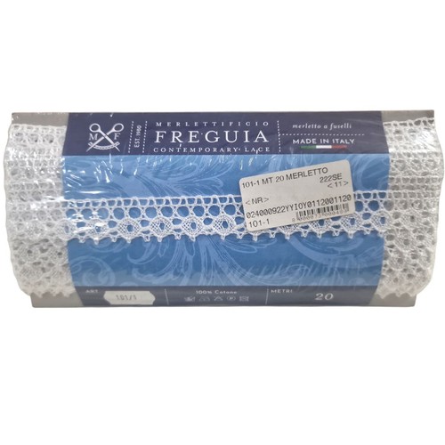 Merletto cotone 20m - , bianco