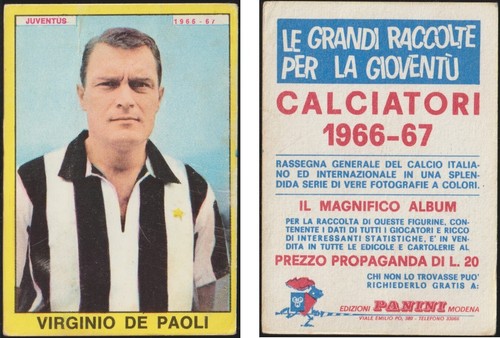 Calciatori panini 1966 - calciatori, 1966-67