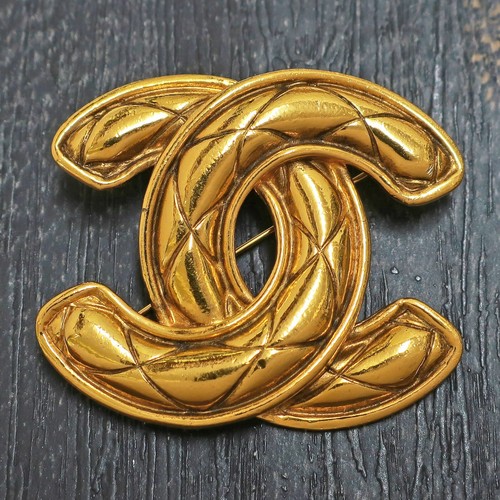 Spilla vintage chanel placcata - spilla,