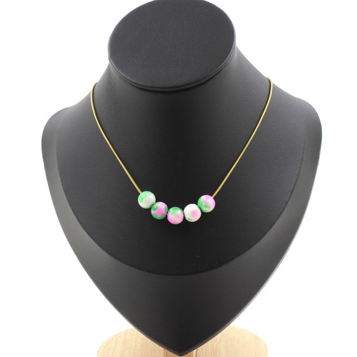 Collana perle diaspro - 5,