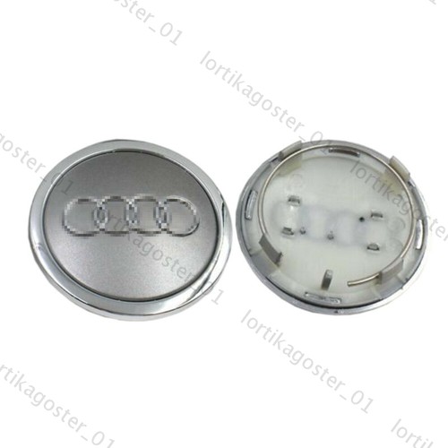 Copricerchi audi grigio cromo - copricerchi,