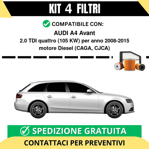 Kit filtri tagliando per - 4,