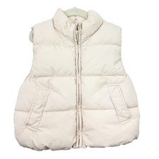 Zara Cream Puffer Vest Toddler