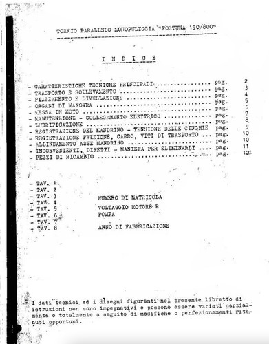 Grazioli fortuna 150 tornio - grazioli,