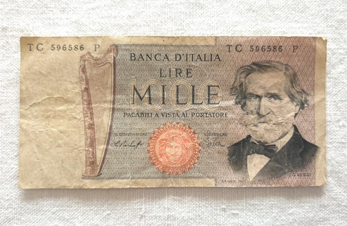 Banconota 1000 lire giuseppe - -,