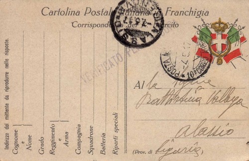1917 cartolina postale - 1917,