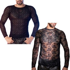 T-shirt uomo nera trasparente