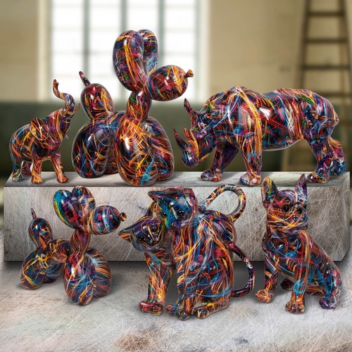 Statua bulldog scultura gatto - scultura,