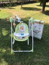  ✅Saldi Altalena Sdraietta Letto Per Neonato, Green, Foppapedretti Carillon.