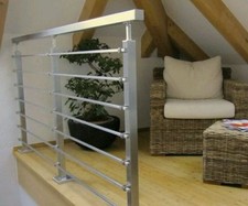 Ringhiera Parapetto Corrimano in acciaio inox Satinato design quadro 