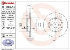 PAIR BRAKE DISCS BREMBO ANT