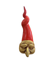 Corno Pulcinella in Terracotta 12 cm – Artigianato Napoletano Fatto a Mano