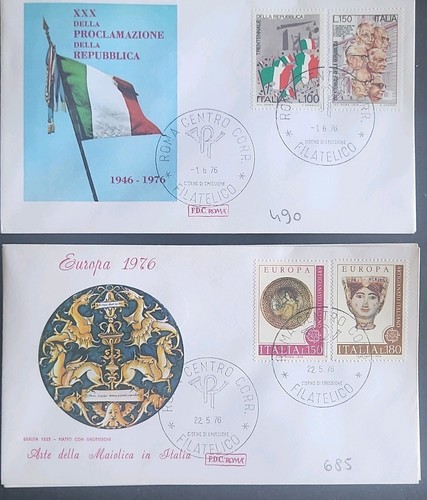 Lotto buste primo giorno - primo, fdc