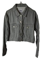 Giacca di jeans ZARA BIANCA