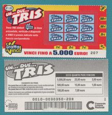 Gratta vinci lotteria - e,