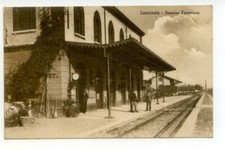 Cartolina Lavezzola Stazione Ferroviaria non viaggiata Ravenna