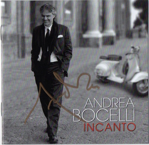 Andrea bocelli signed album - bocelli,