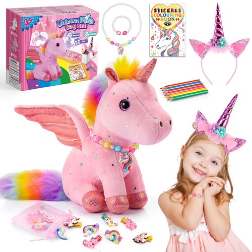 Peluche unicorno bambina - peluche,