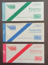 1997 ITALIA 3 CARNET POSTA CELERE SERIE COMPLETA (senza Tagliandi)