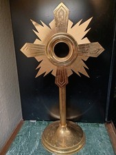Ostensorio cattolico ottone