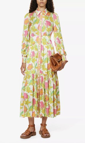 Abito midi raso multicolore - midi,