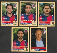 AGGIORNAMENTI COMPLETI 5 FIGURINE CALCIATORI PANINI 2013-14 BOLOGNA NUOVE