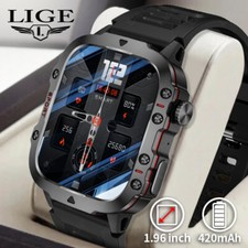 LIGE Outdoor Smart Watch Uomo 2.01 "Schermo 3AT Orologi impermeabili Bluetooth C