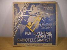  corso alfabeto morse 1931 tasto telegrafico telegrafo telegrafia telegraphy 